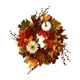 thumbnail image 1 of Corona de otoño artificial, guirnalda para puerta de entrada, calabaza y hoja de arce, corona otoñal Estilo D, 1 of 6