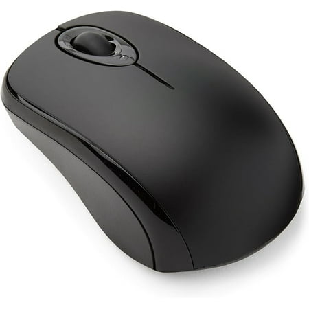 Basics 2.4 Ghz Wireless Optical Computer Mouse with USB Nano Receiver, Black