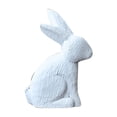 thumbnail image 3 of Binwennn Postal Ornament Wooden Rabbit Decoration Antique White Rabbit Statue Easter Rabbit Statue Rabbit Decoration Home Spring Easter Decoration Present, 3 of 6