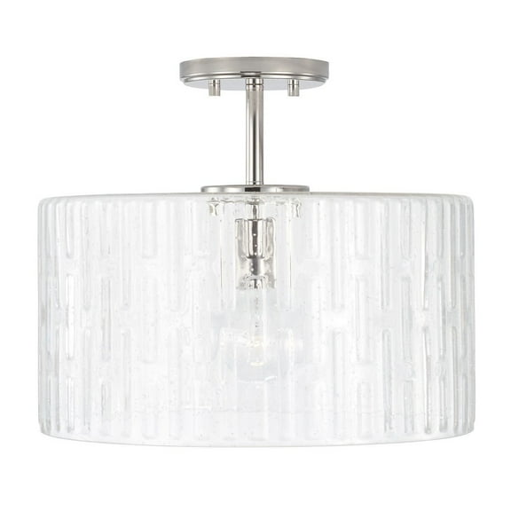 1 Light Semi-Flush Mount-Polished Nickel Finish Capital Lighting 241311Pn