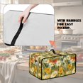 thumbnail image 6 of ZIATUBLES Toaster Oven Dust Cover Anti Scratch Kitchen Appliance Cover Machine Washable Decorative Accessories with Top Handle and Side Pocket, Fits 18.5" x 14.5" x 9", Daisy Oil Painting, 6 of 8