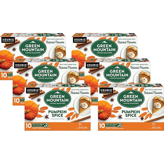 Green Mountain Coffee Roasters Pumpkin Spice Coffee, Keurig Single-Serve K-Cup Pods, 60 Count