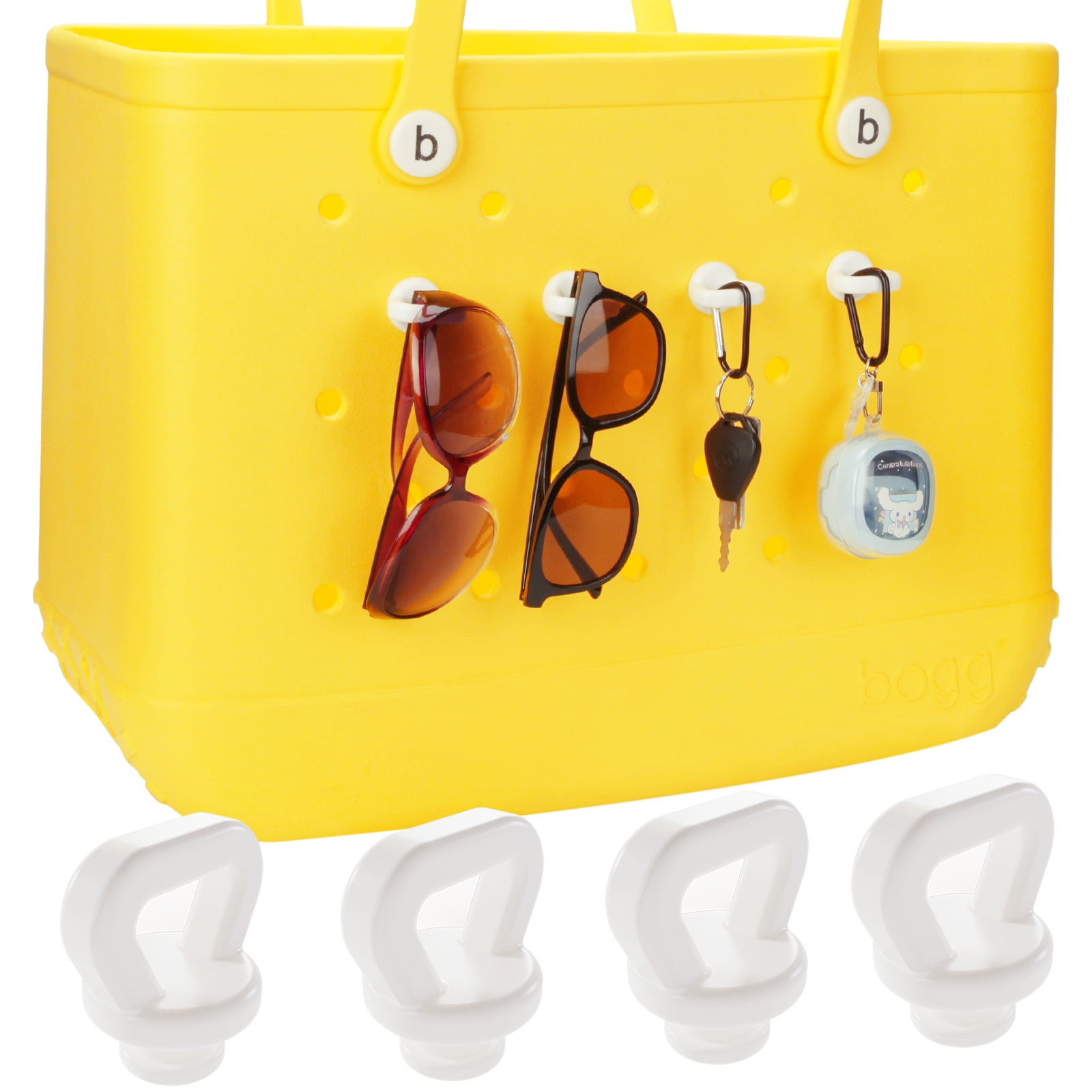 4 Packs Accessories for Bogg Bag Hooks Hang Charms for Bogg Bag Key Chain Compatible with