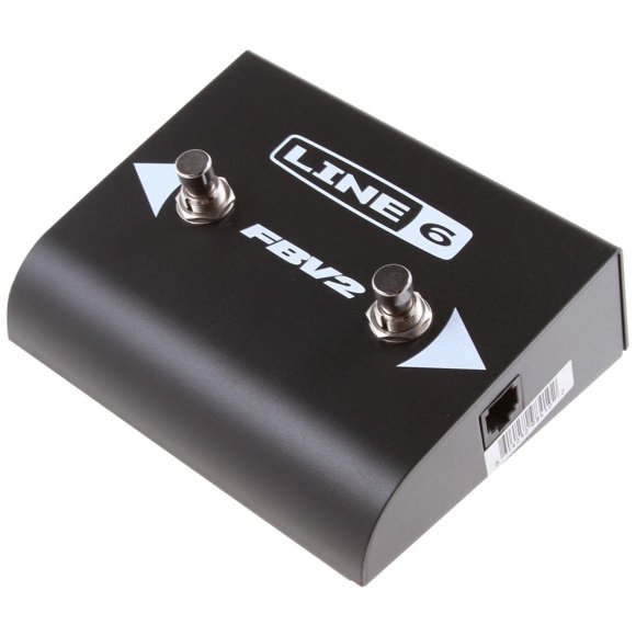 Footswitch Line 6 FBV2 de construcción metálica y autoalimentado