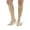 Beige, variant on Ames Walker AW Style 291 Luxury Opaque 20-30 mmHg Firm Compression Closed Toe Knee High Stockings Black Large