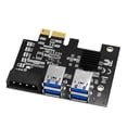 thumbnail image 1 of Sidaley PCI-E 1 a 4 PCI-E Exender Card Tarjeta alimentada por USB Mini computadora portátil para el hogar Adaptador de PC de escritorio Cables de computadora Tipo 10 NO9, 1 of 5