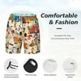 thumbnail image 3 of Fotbe construction road work landscape Traje de Baño para Hombre – Shorts de Natación de Secado Rápido con Forro y Bolsillos-Medium, 3 of 6