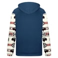 thumbnail image 4 of Jinhomg Mens Fleece Lined Hoodies Vintage Western Cowboy Sweatshirts Casual Comfy Long Sleeve Country Graphic Pullover Tops with Pocket Fall Saving Dark Blue L, 4 of 5