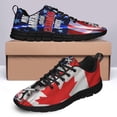 thumbnail image 4 of Canadian American Flag Shoes for Men Women Running Shoes Lightweight Walking Sneakers Mesh Athletic Sport Shoes Black Size 9.5, 4 of 5