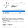 thumbnail image 2 of Upstream Oxygen Sensor Set 2 Piece - Compatible with 2005 - 2010 Pontiac G6 2006 2007 2008 2009, 2 of 2