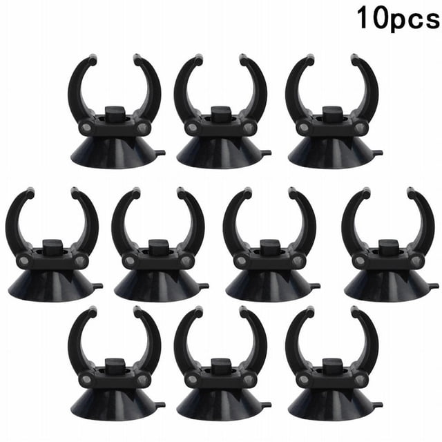 MYG 10pcs Aquarium Fish Tank Suction Cups Sucker Clips Holder for Heater Pump Tube
