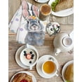 thumbnail image 4 of Happy Easter Kitchen Dish Towels for Drying Dishes Set of 3, Spring Rabbits Polka Dots Watercolor Waffle Weave Microfiber Hand Tea Bathroom Towels Quick Dry & Absorbent Towel 15.7x23.6, 4 of 7