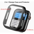 thumbnail image 3 of 5 Pack Case Compatible for Apple Watch Series 8 & Series 7 41mm with Tempered Glass Screen Protector, PC Hard Ultra-Thin Scratch Resistant Bumper Protective Cover for iWatch 41mm Accessories, 3 of 5