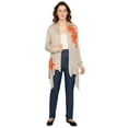 thumbnail image 3 of Turtle Bay New York  Women's Floral Embellished Open Long Cardigan, 3 of 6