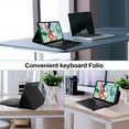 thumbnail image 7 of XZAMB TouchPad Keyboard Case Compatible with Galaxy Tab A 10.1 2016 (SM-T580 / T585), PU Leather Stand Cover with Magnetically Detachable Wireless Bluetooth Keyboard for for Galaxy Tab A 10.1", Black, 7 of 7