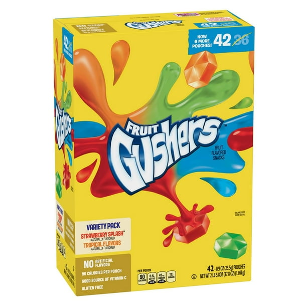 Product of Gushers Fruit Snacks Variety Pack, 42 pk./0.9 oz. Walmart