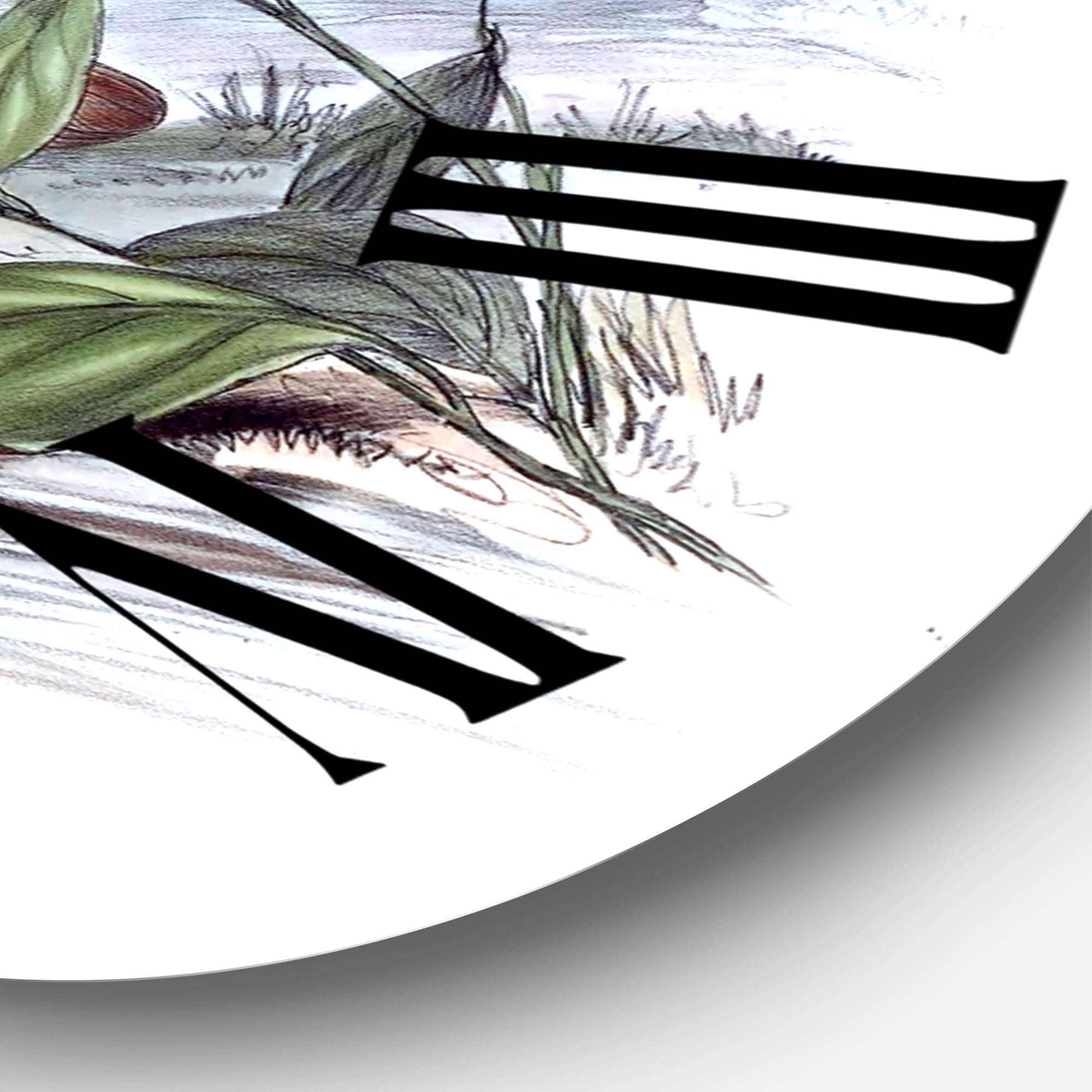 Designart 1 in Quartz Traditional Wall Clock