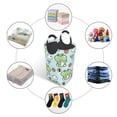 thumbnail image 5 of Bingfone Cute Floral Frog Laundry Hamper,Large Canvas Fabric Lightweight Storage Basket Toy Organizer Dirty Clothes Collapsible, 5 of 6