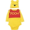 Disney Winnie The Pooh Baby Boys' Costume Bodysuit Hat Set, Yellow (6-9 Months)