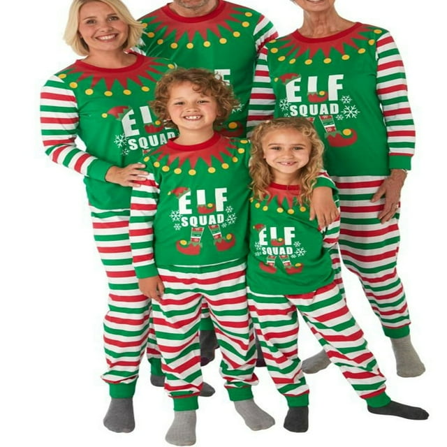 Family Matching Christmas Pajama Sets Snowman Top Pants 2PCS Christmas PJs Bodysuits