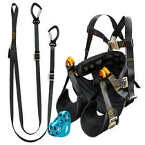 Fusion Climb Pro Backyard Zip Line Kit Harness Lanyard Trolley
