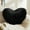 Black Heart Pillow, variant on Heart Pillows,Red Heart Shaped Pillows,Ultra Soft Small Cute Fluffy Pillows,Love Throw Pillows Gifts,10x13 Inch