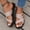 Pink, variant on Breathable Mesh Cross-Strap Slide Sandals Non-slip Thick Sole Casual Shoes Lightweight Comfort Footwear Black 36