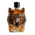 thumbnail image 4 of Sylvtty 300ml Whiskey Bottle Decanter Wolf Head Shape High Borosilicate Glass Wine Bottle Leak-Proof Seal Whiskey Decanter, 4 of 7