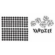 Polka Dots Stickers for Yard Yahtzee Dice Block Cubes and Decals for Pail, Black