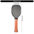thumbnail image 3 of Professional Pickleballs Paddle Pickleballs Practice Paddles with Long Handle and Frosted Surfaces for Improved Training brown handle, 3 of 5