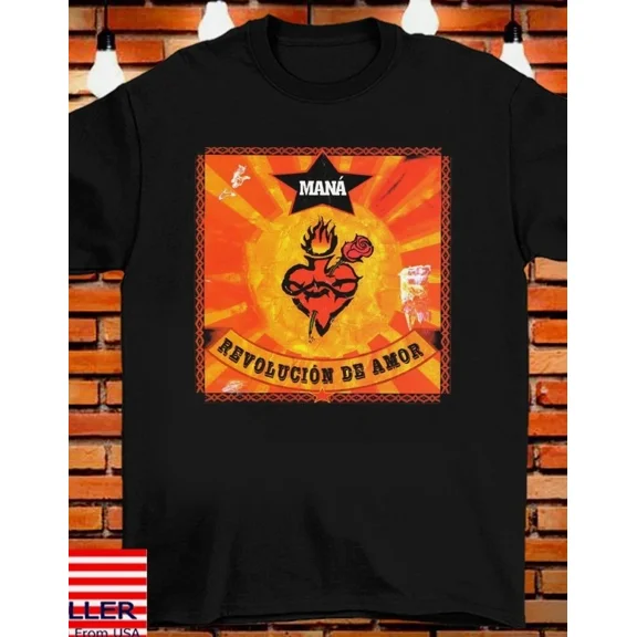 RARE Maná Mana Band Revolución de Amor T Shirt Full Size S-5XL HA7846