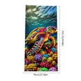 thumbnail image 3 of Amzcrzy Polyester Ocean Elements Beach Towel Oceans-Themed Beach Towel Starfishs Seashells and Sea Turtle Fast-Drying Absorbent Bath Towel Microfiber Beach Towel Non-Functional Blankets, 3 of 6