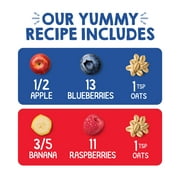 Happy Baby Organics Clearly Crafted, Stage 2, Oats & Fruits Variety Pack, Organic Baby Food, Pouches 4oz (8 pack)