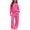 Hot Pink, variant on QTBIUQ Girls Two-Piece Fall Fashion Set Leopard-Print Bow Hooded Sweatshirt and Elastic Waist Wide‑Leg Pants Outfit Set