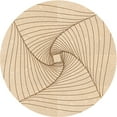 thumbnail image 1 of Ahgly Company Indoor Round Patterned Brown Sand Brown Area Rugs, 6' Round, 1 of 6
