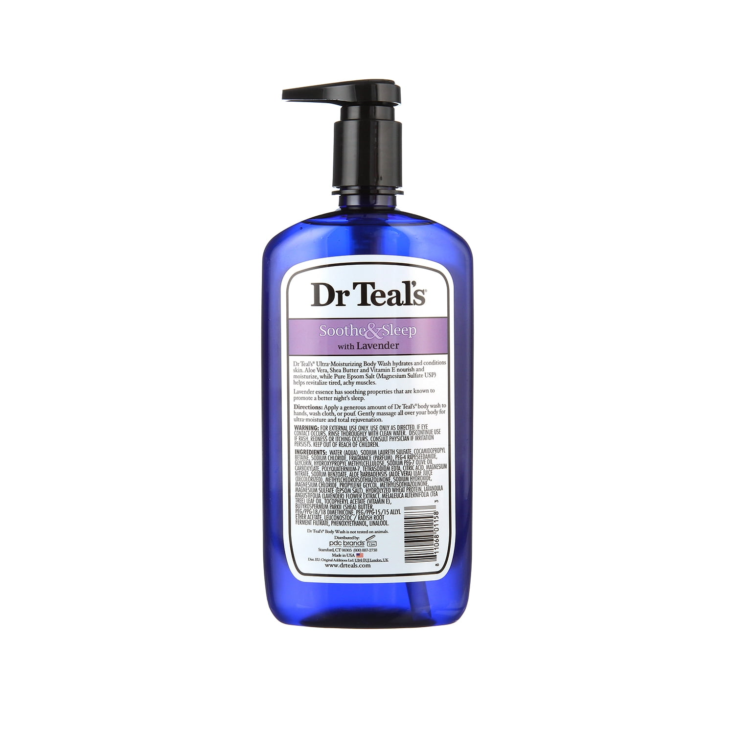 Dr Teal's Pure Epsom Salt Body Wash Soother & Moisturize With Lavender 24 oz Pack of 2