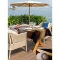 thumbnail image 4 of Outdoor Tablecloth with Umbrella Hole and Zipper, Vintage Baseball Rectangle Table Cloth 60x84 Inch Waterproof Tablecloth, Classic Sport Retro Art Wooden Picnic Table Cover for Patio Camping, 4 of 7