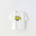 thumbnail image 3 of Camiseta de manga corta para niños y niñas, camisa Base con estampado de dibujos animados, nuevo diseño, Tops de cuello redondo a la moda, ropa de verano, 3 of 5
