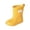 Yellow, variant on Waterproof Mid Calf Boots for Kids Lightweight Non Slip Hiking Camping Wading Shoes Back to School Outdoor Footwear Boots
