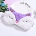 thumbnail image 4 of Paquete de 2 lindas máscaras para dormir de animales para niñas, lindos dibujos animados de zorro, alpaca, felpa suave, antifaz para dormir, cubierta para los ojos para mujeres y niñas, viaj, 4 of 4