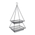thumbnail image 2 of Fiudx Ofertas de la semana Comedero para pájaros de doble capa suspendido al aire libre, comedero para pájaros para jardín, jaula para pájaros, 2 of 7