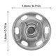 thumbnail image 4 of unbranded 50Ud Botones A Presión De Metal Para Ropa Con Acabado Plata Estilo Invisible Y Seguro, 4 of 5