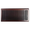 thumbnail image 3 of 6" x 10" (7.375" x 11.75" Overall) Antique Brass Plated Contemporary Register with Damper (HVAC Vent Cover), 3 of 6