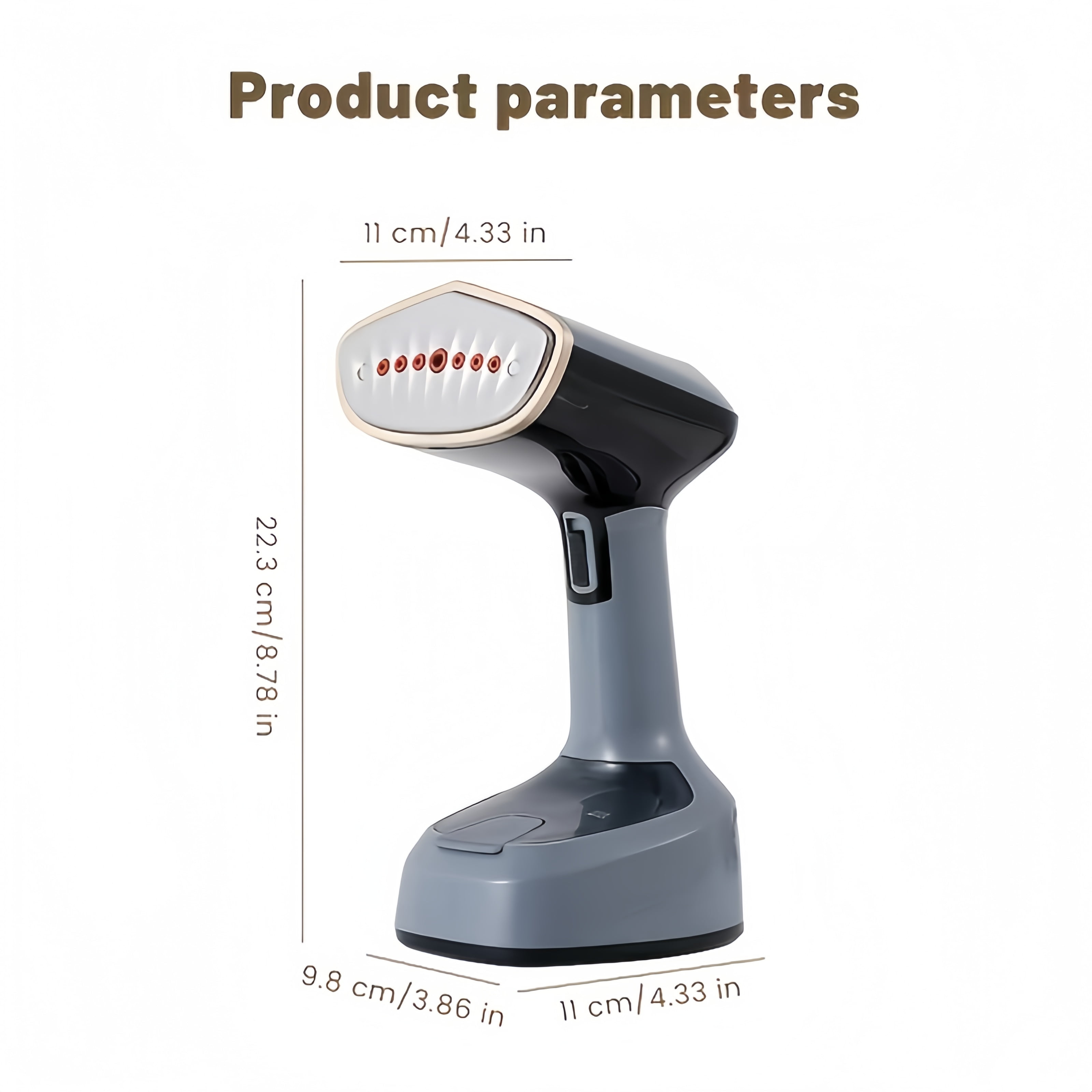 Handheld Steamer, 1200W Fast Steam in 20s, Foldable Travel Steamer Iron for Clothes, Portable for Home & Trips