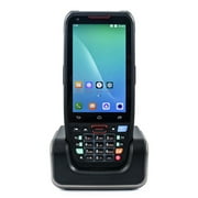 Handheld POS Android 10.0 PDA Terminal 1D2DQR with Base Support 234G WiFi Communication with 4.0 Inch Touchscreen for Supermarket Restaurant Warehouse Retail Inventory Logistics