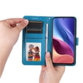 thumbnail image 5 of Funda tipo cartera GANGXUN para Xiaomi Poco F3 Pro , diseño girasol, cuero PU, soporte, cierre magnético, tarjetero, 5 of 5