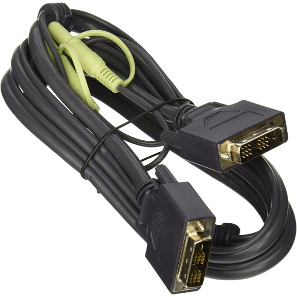 IOGEAR G2L7D02V DVI-D Video Cable with 3.5mm Audio Connectors, 6-Feet