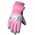 thumbnail image 5 of OGLCCG Kids Winter Gloves Warm Windproof Waterproof Snow Ski Gloves Outdoor Thickening Fleece Snowboard Gloves for Boy Girl 4-7 Years, 5 of 8