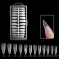 thumbnail image 1 of 504 Piezas de Plástico Transparente Manicura de Uñas Falsas de Uñas Portátil Operación Simple para Bodas Salón Fi Mujeres de agua Colcomx Uñas postizas transparentes, 1 of 8