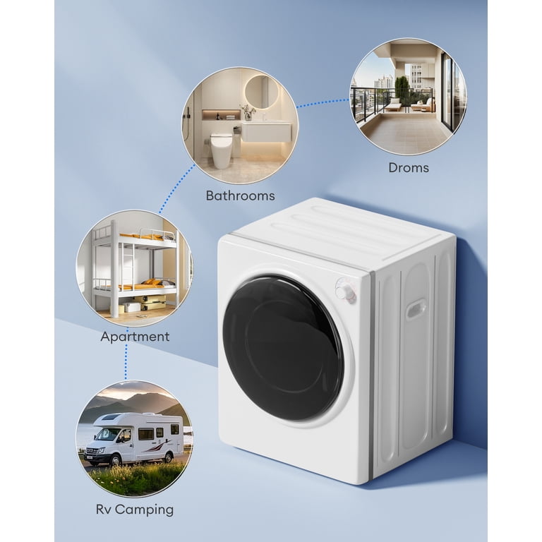 TABU, Portable Dryer for Clothes, 8.8 lbs Compact Electric Dryer